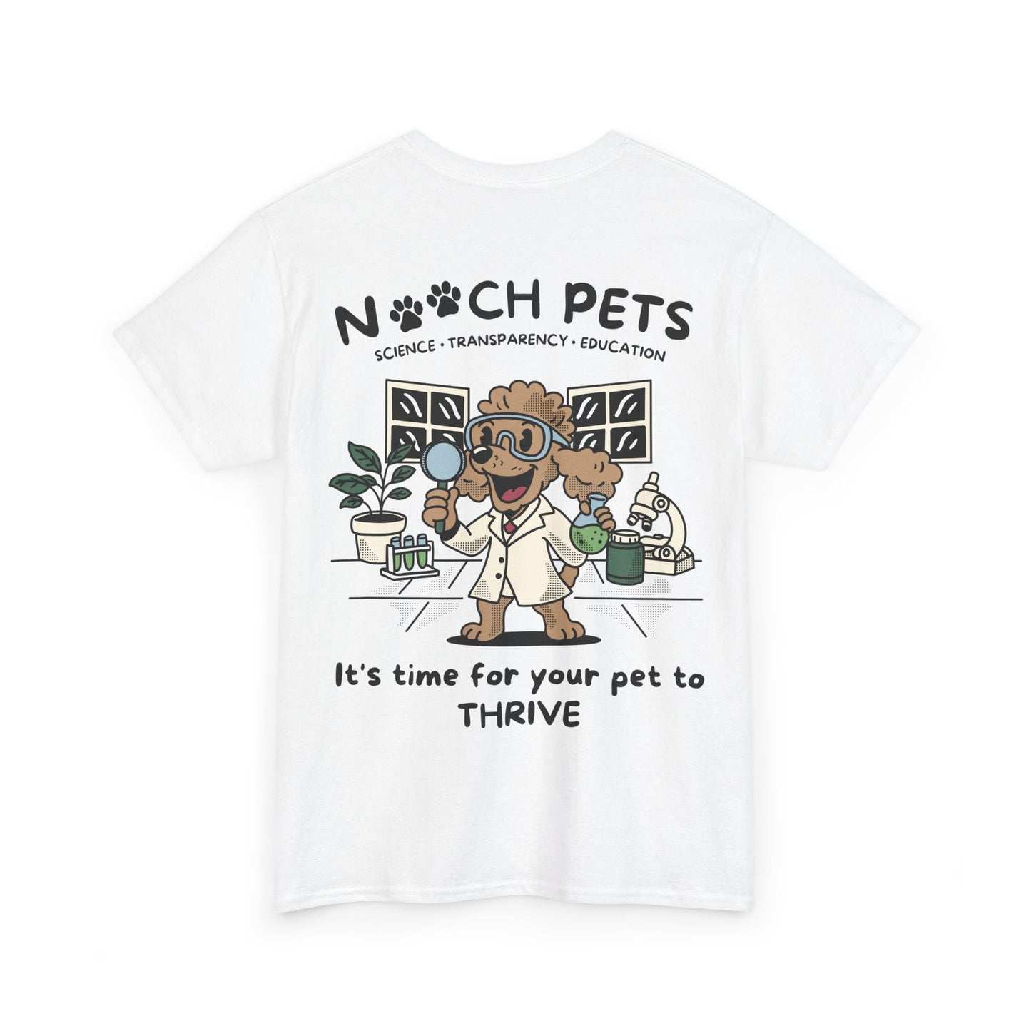Nooch Pets Scientist Dog Tee - “Science • Transparency • Education”